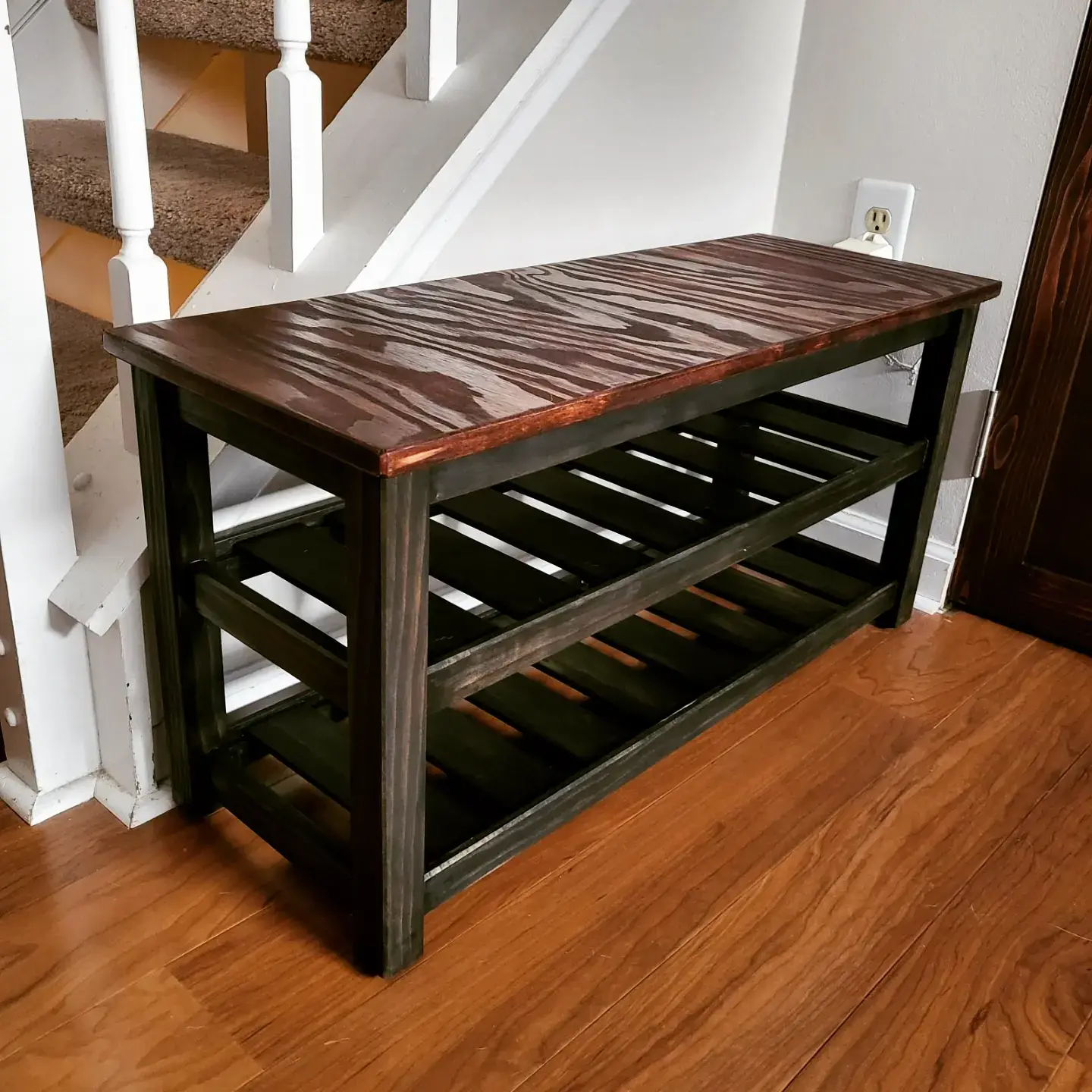 Shoe Rack Bench - Woodworking
