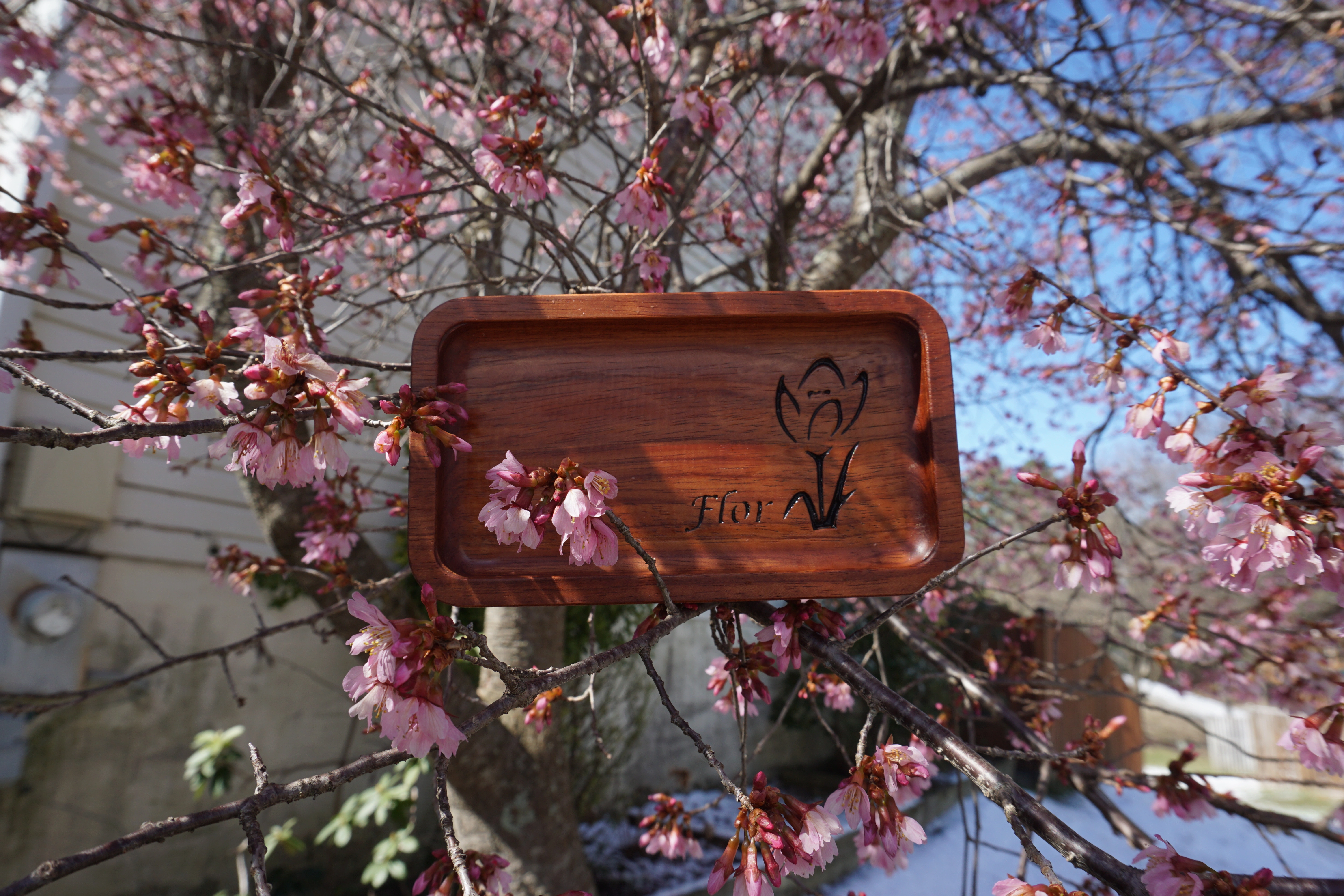 Tray with Flower Engraving - CNC Woodworking